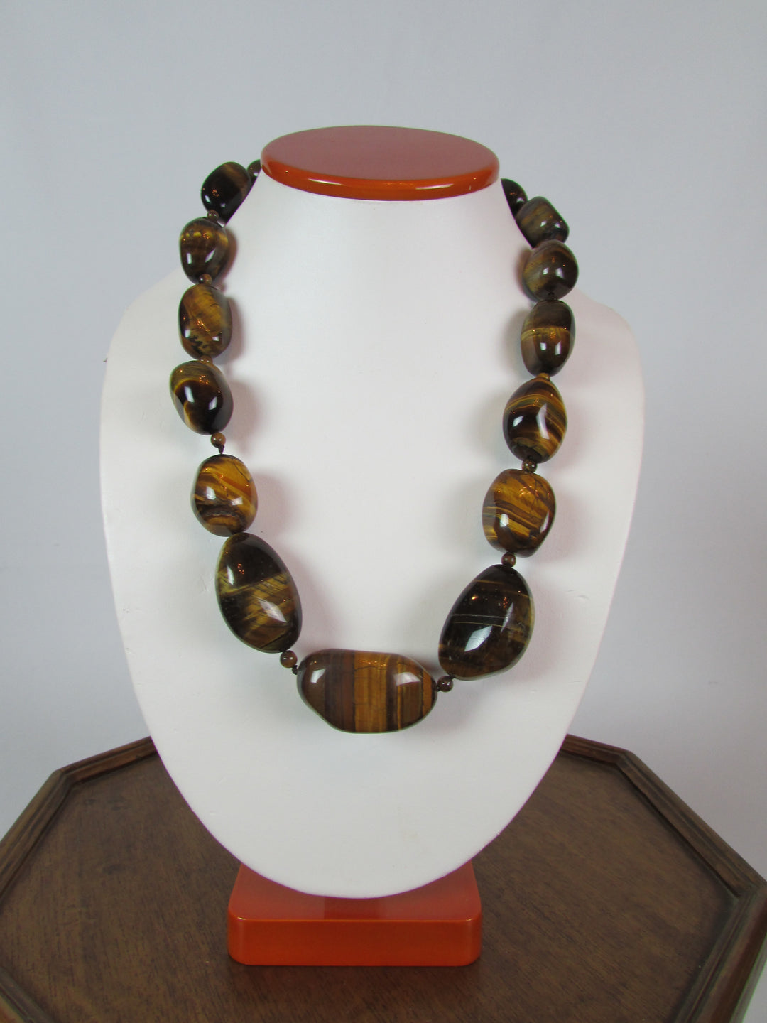 Tigress Tiger-Eye Semi-Precious Beaded Necklace