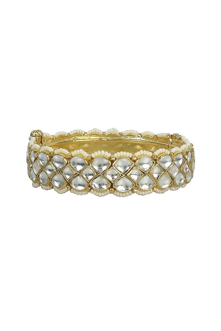 Polki Flower Bangles | Astha Jagwani