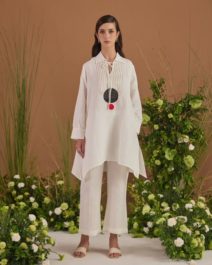 Linen Embroidered Co-ord Set | Essence by Monika