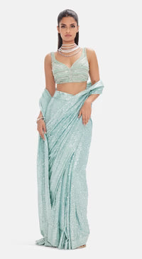 The Arctic Aurora Saree Set |Basanti Kapde Aur Koffee