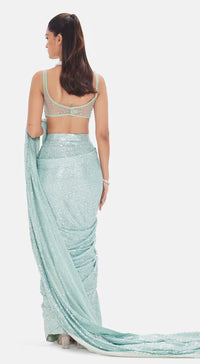 The Arctic Aurora Saree Set |Basanti Kapde Aur Koffee
