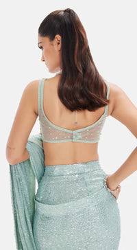 The Arctic Aurora Saree Set |Basanti Kapde Aur Koffee