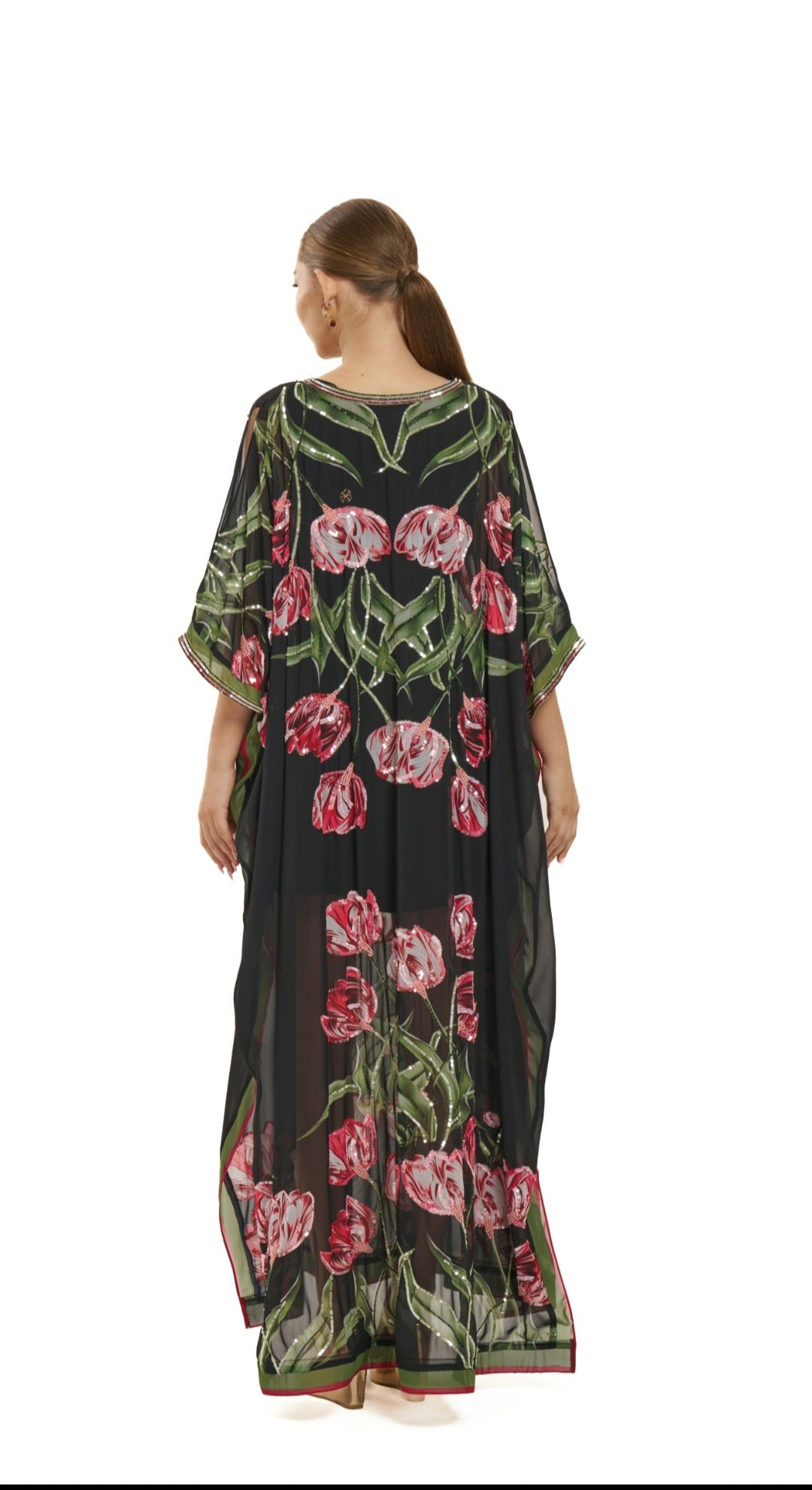 Midnight Bloom Kaftan with Sequins | Pria Kataaria Puri