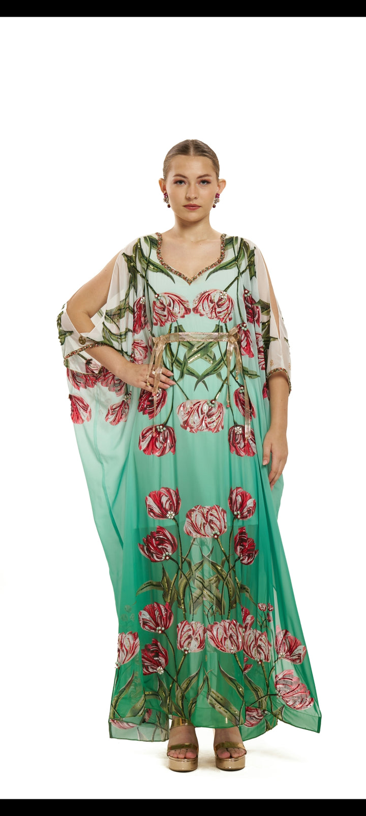 Mint Meadow Kaftan | Pria Kataaria Puri