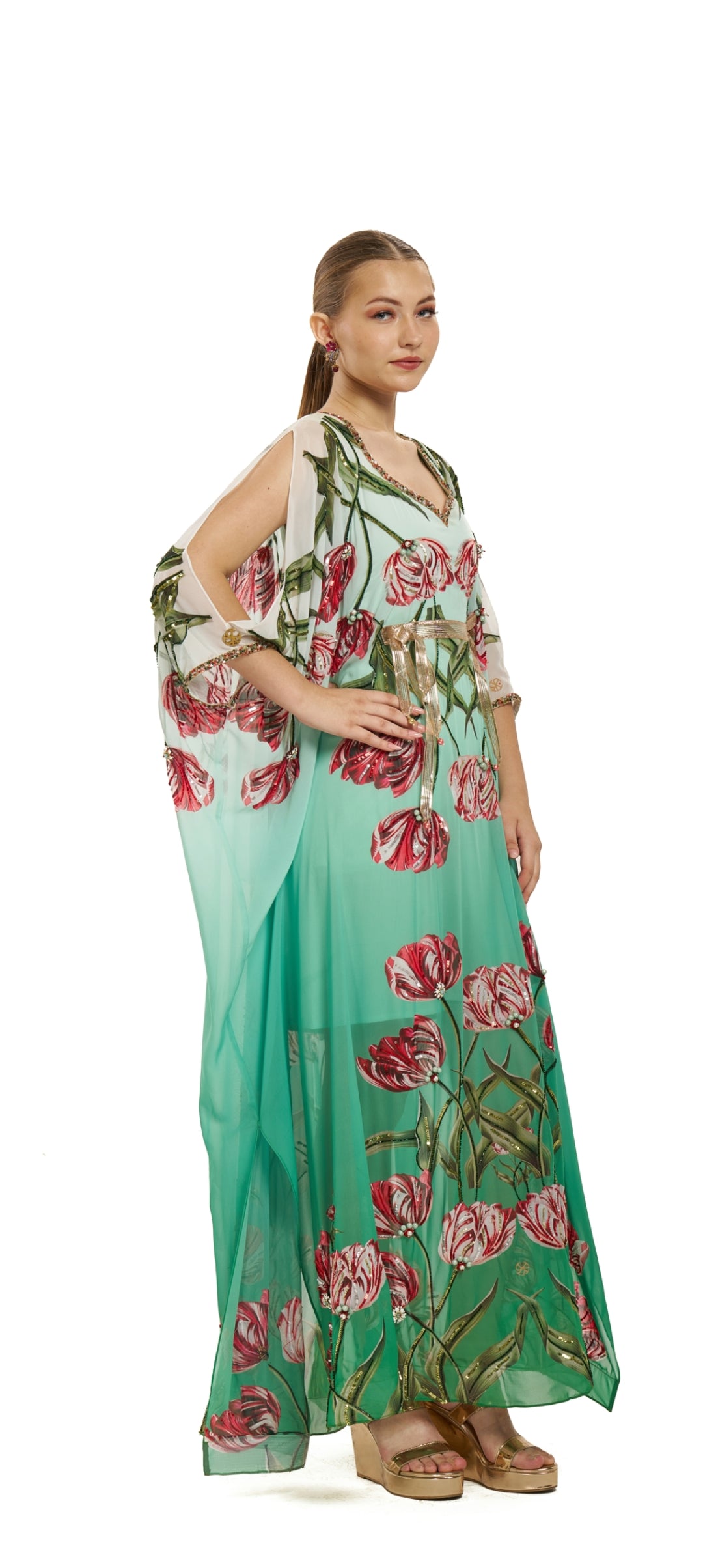 Mint Meadow Kaftan | Pria Kataaria Puri