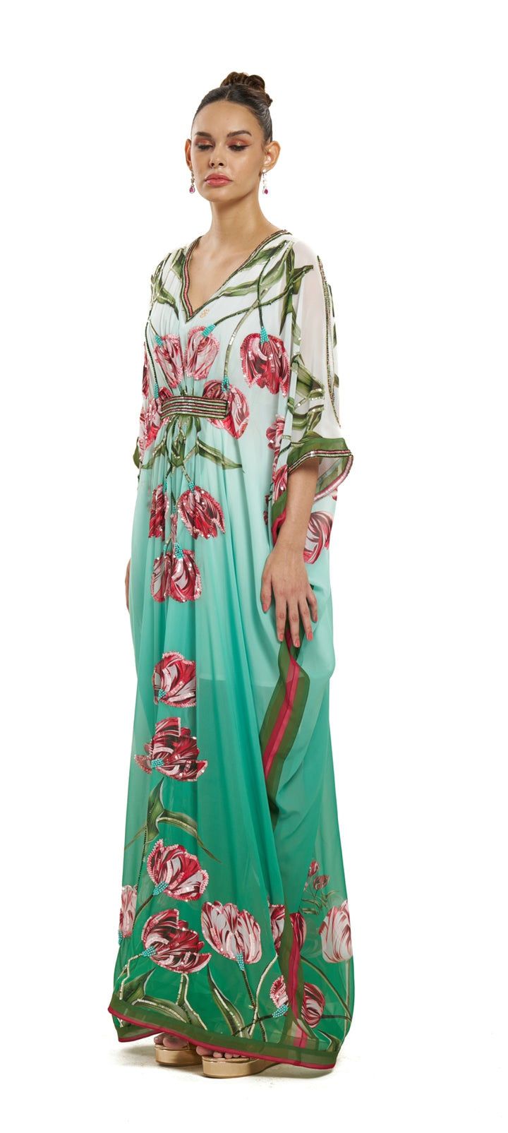 Mint Meadow Kaftan | Pria Kataaria Puri