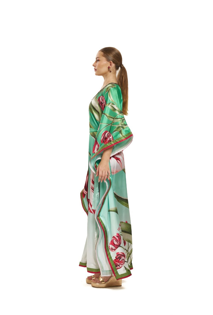 Emerald Tulip Kaftan | Pria Kataaria Puri