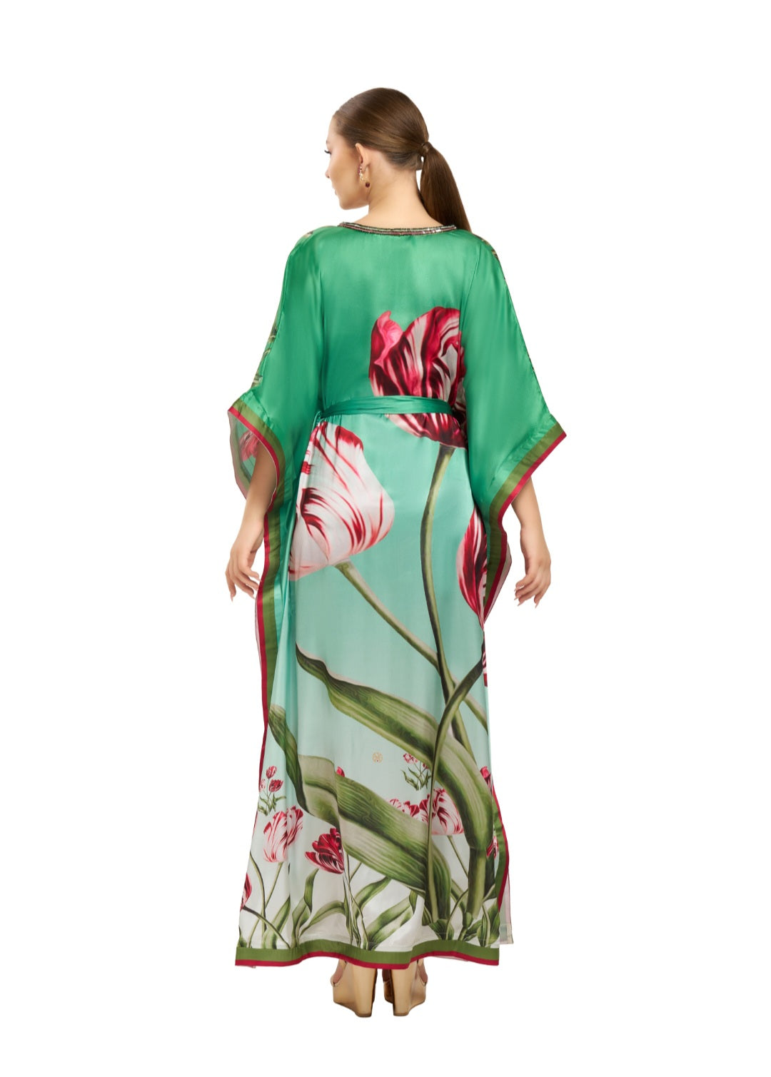 Emerald Tulip Kaftan | Pria Kataaria Puri