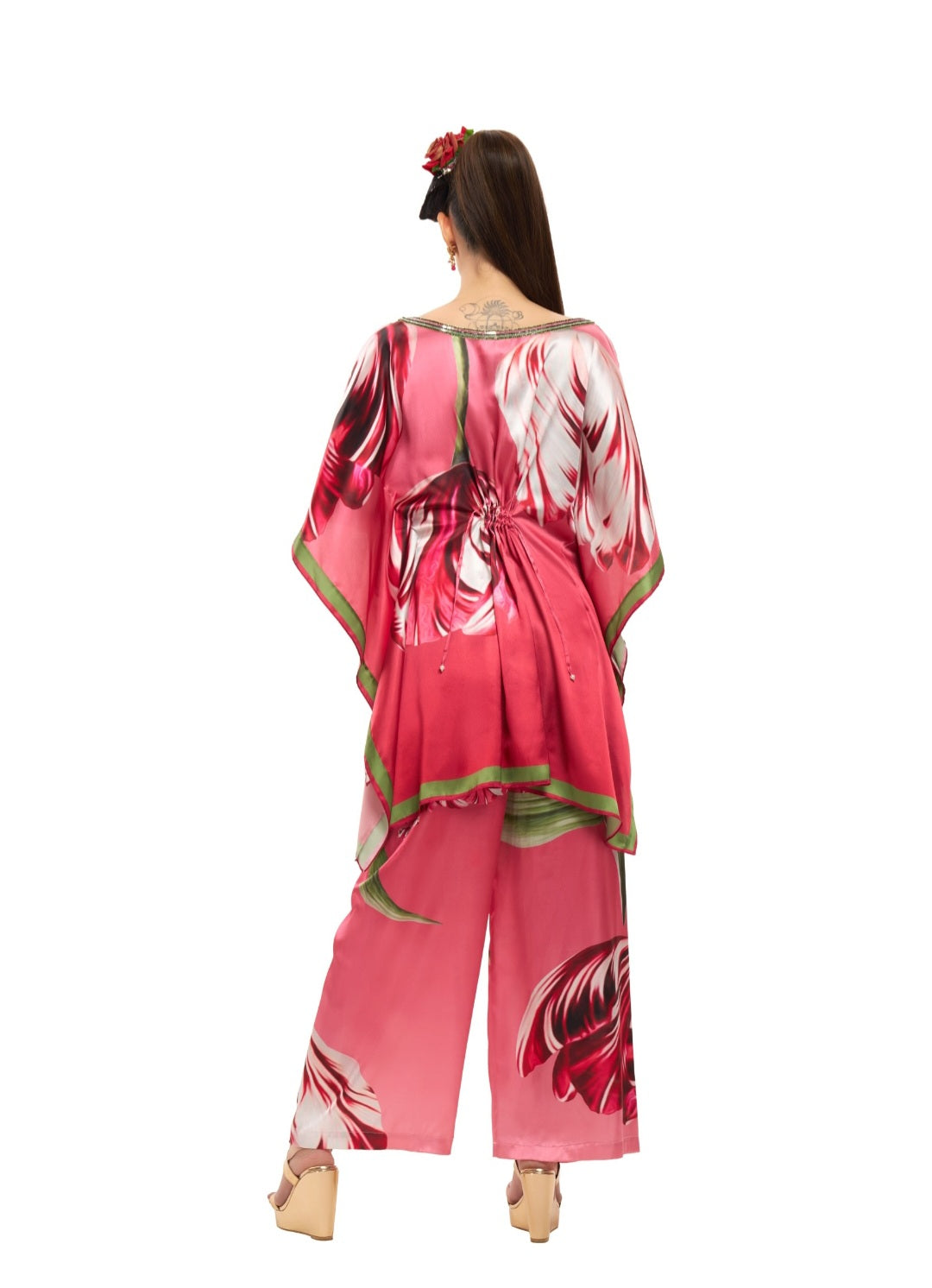 Blush One-Shoulder Tunic and Pant Co-Ord Set | Pria Kataaria Puri
