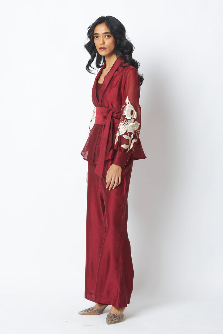 BW Reva - Blazer Wrap Top & Wide-Leg Pant |MADDER MUCH