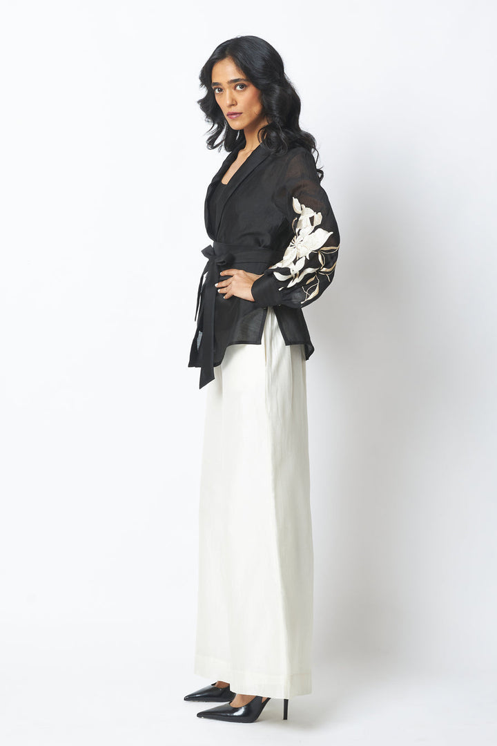 BW Reva - Blazer Wrap Top & Wide-Leg Pant |MADDER MUCH