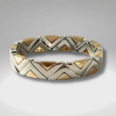 Brass Enamel Bracelets - Gold & Silver |Natelzee