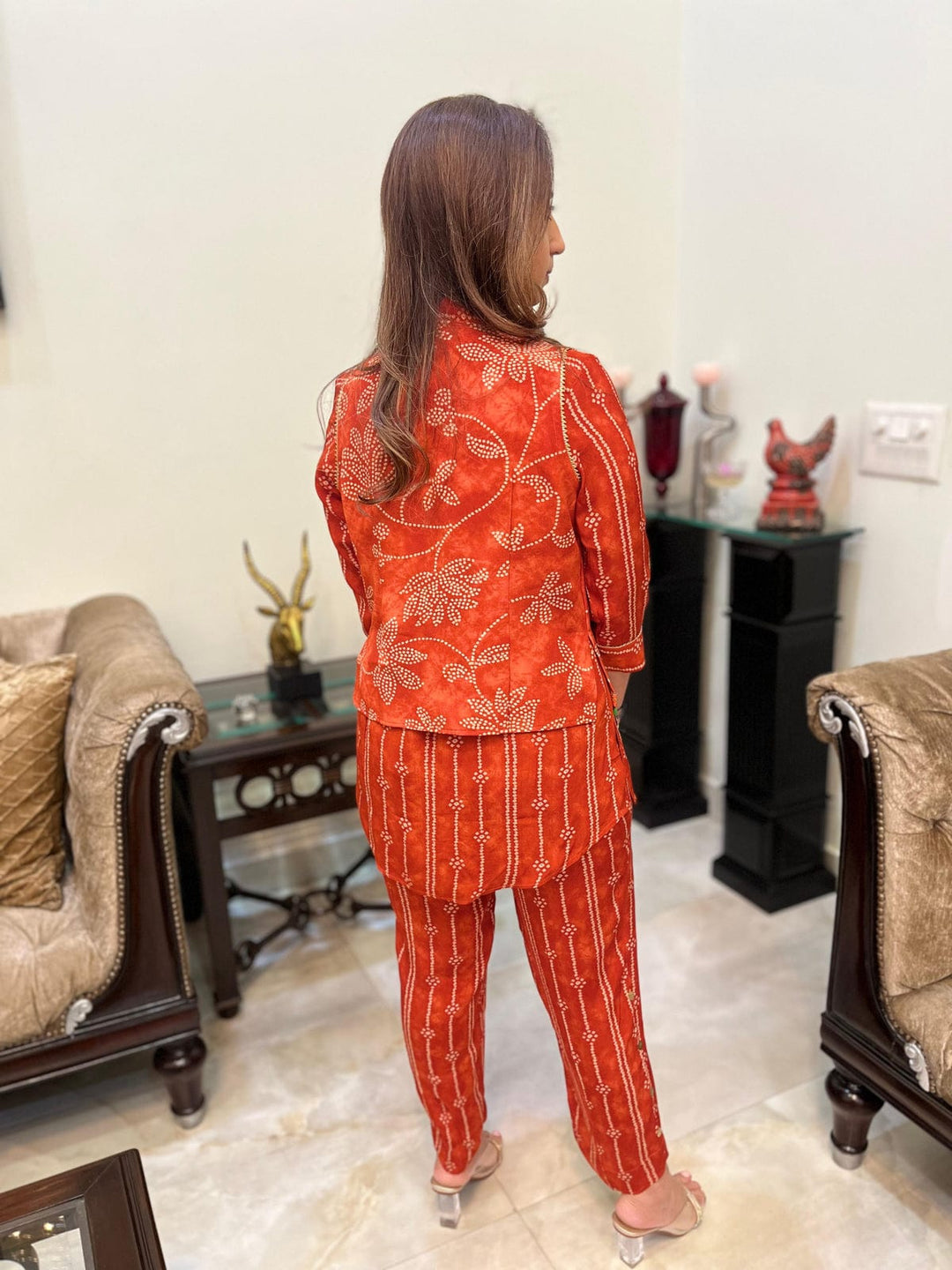 Rivya Bandhini Jacket Co-ord Set | The Bumble Bee