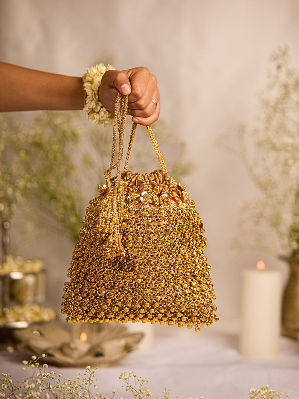 Sabina Drawstring Bag | 5 Elements by Radhika