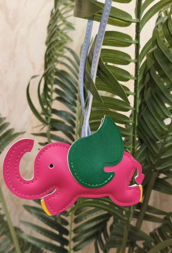 Blue Flying Elephant Bag Charm | House of Inaayat