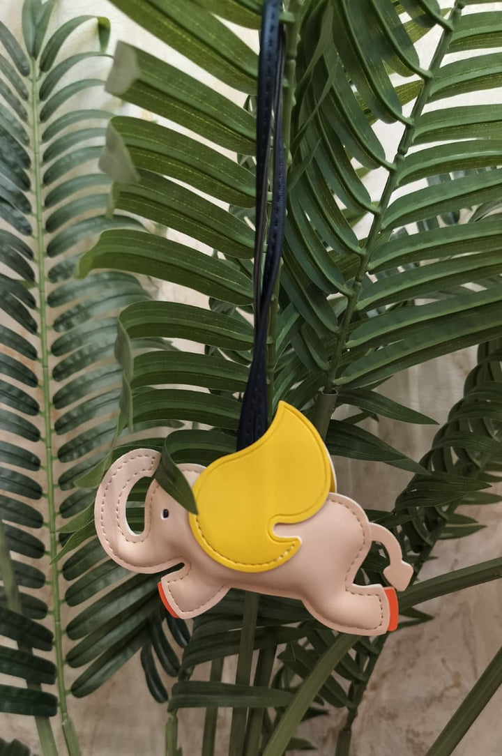 Blue Flying Elephant Bag Charm | House of Inaayat