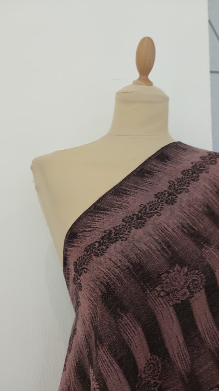 Black and Pink Mixed Cashmere Scarf | House of Inaayat