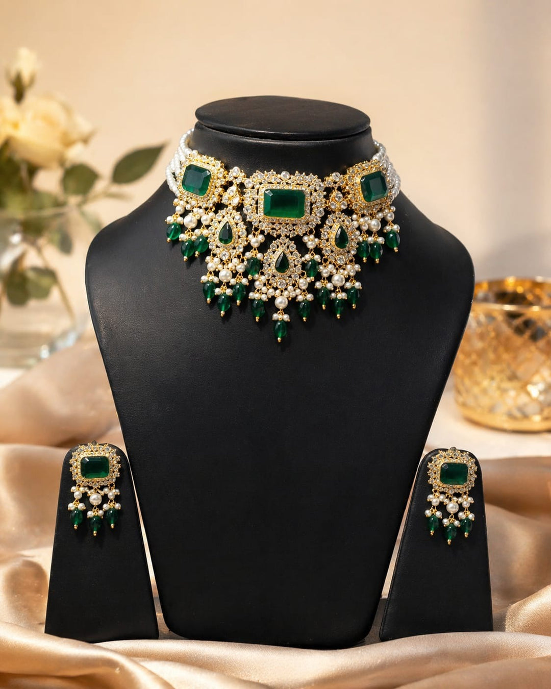 Emerald Glow Set| Astha Jagwani