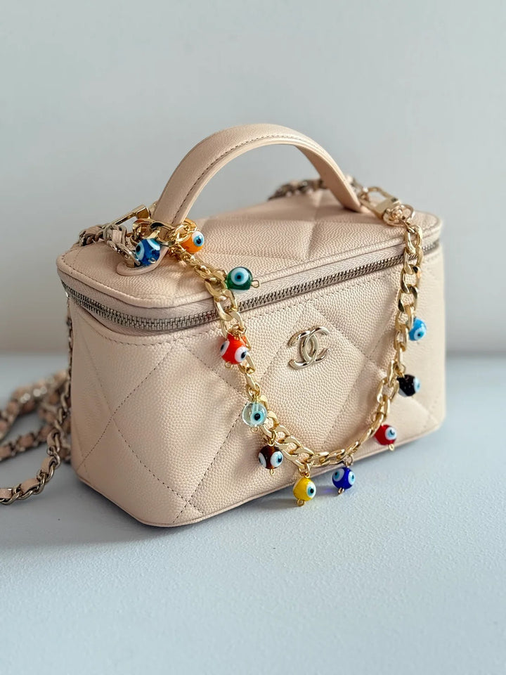 Gold and Multi Evil Eye Bubble Wristlet |Natelzee