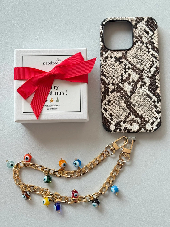 Gold and Multi Evil Eye Bubble Wristlet |Natelzee