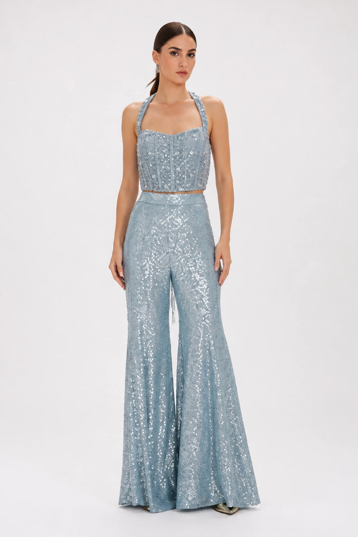 The Electric Indigo Corset & Sharara Set| Basanti Kapde Aur Koffee
