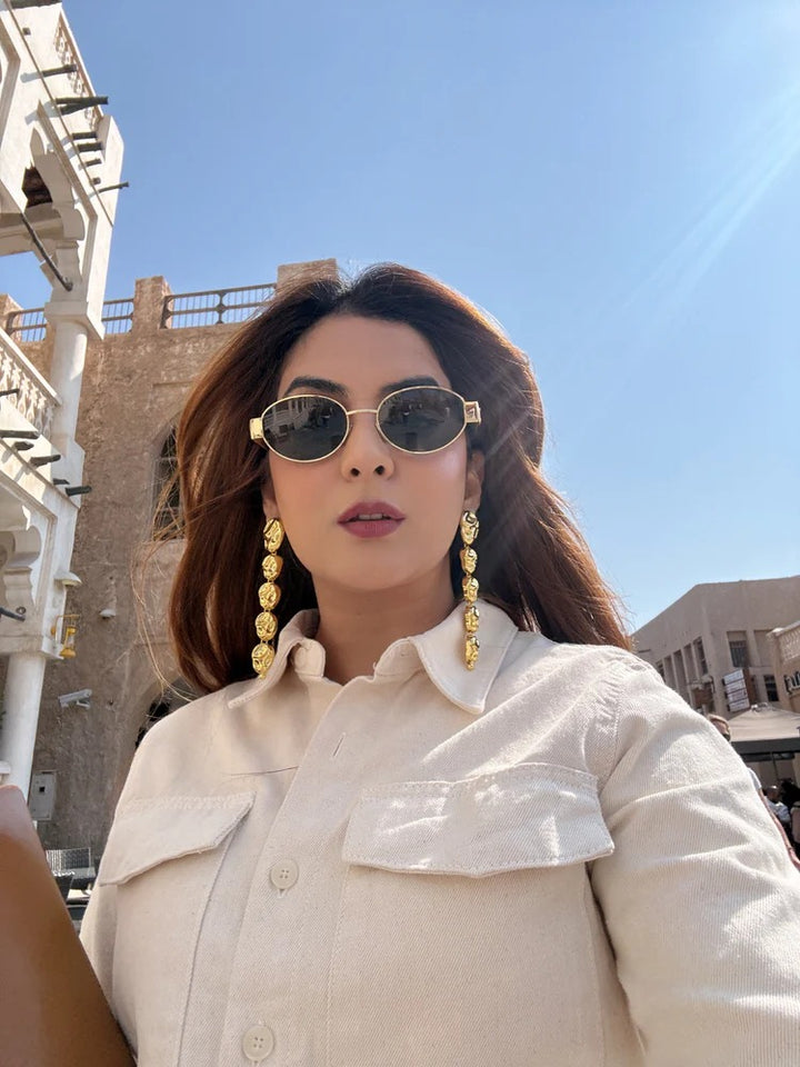 Sienna Danglers - Gold | House of Reine