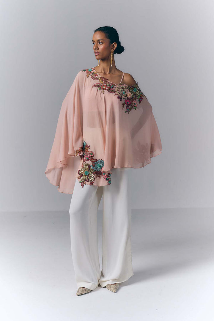 Peach Petal Kaftan Set|VARUN BAHL