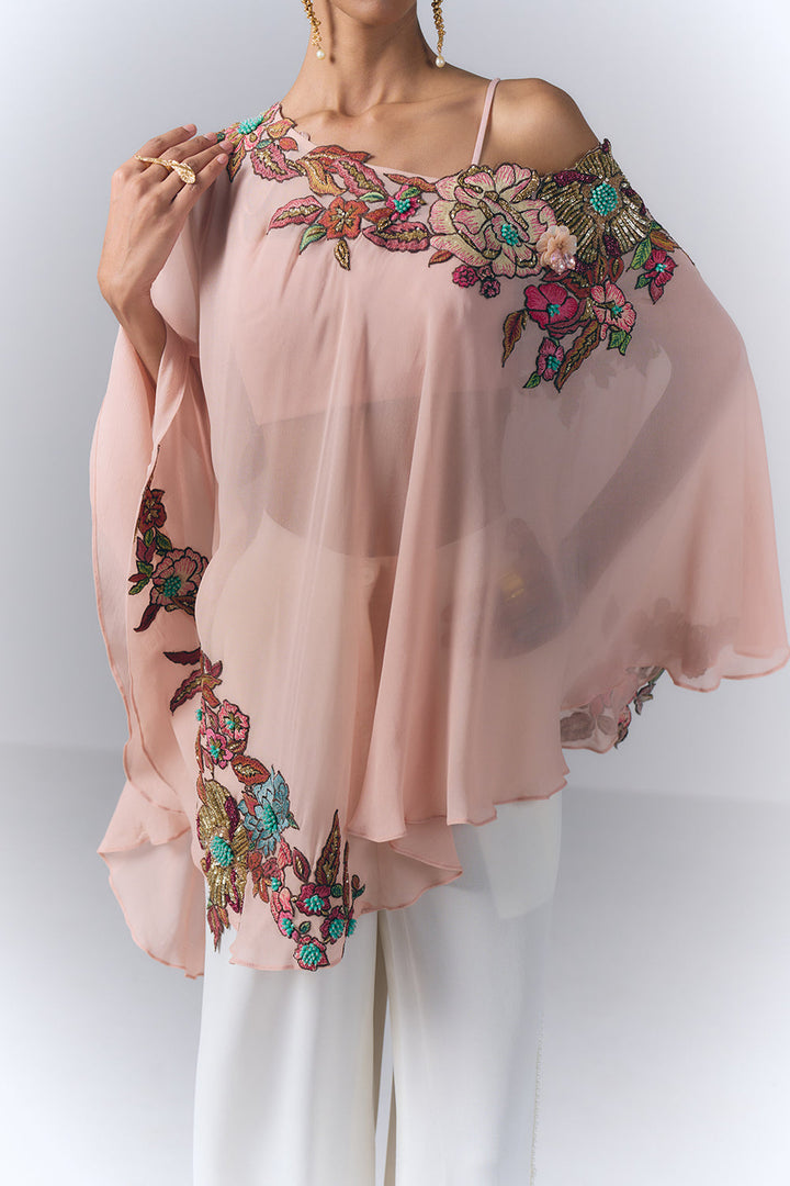Peach Petal Kaftan Set|VARUN BAHL