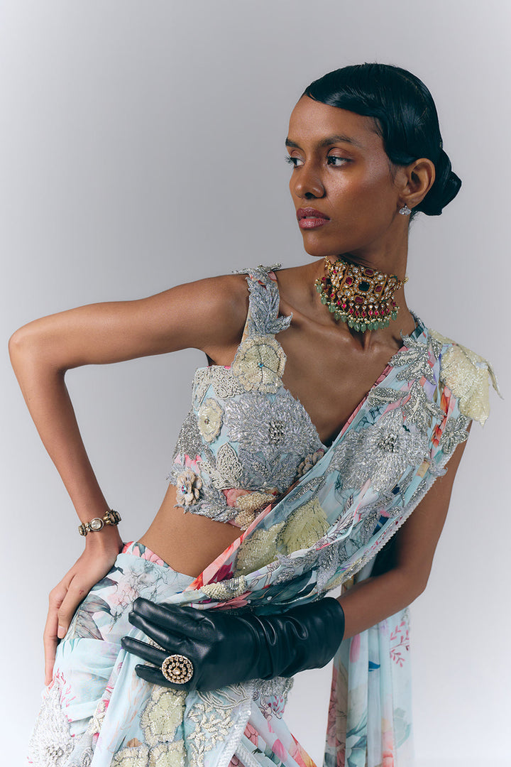 Celestial Draped Saree|VARUN BAHL