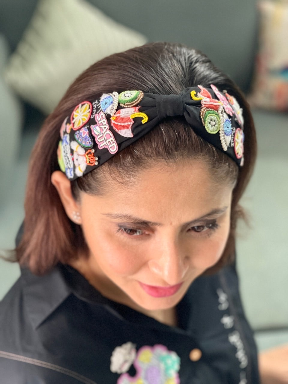 Daryl Black Handmade Headband| Joey & Pooh