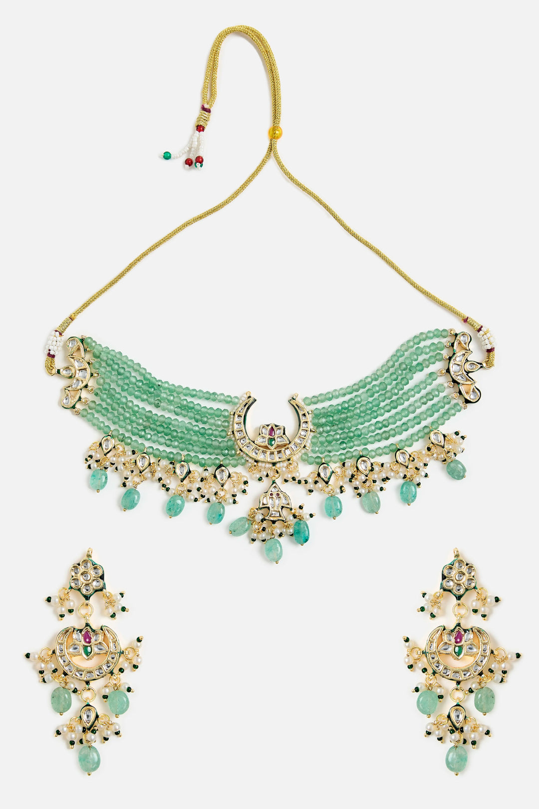 Beaded Kundan Choker Set| Vivinia by Vidhi Mehra