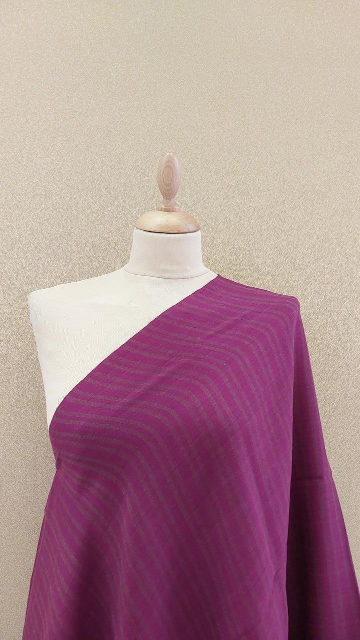 Magenta Pashmina Shawl with Kaani Border|AAMIR