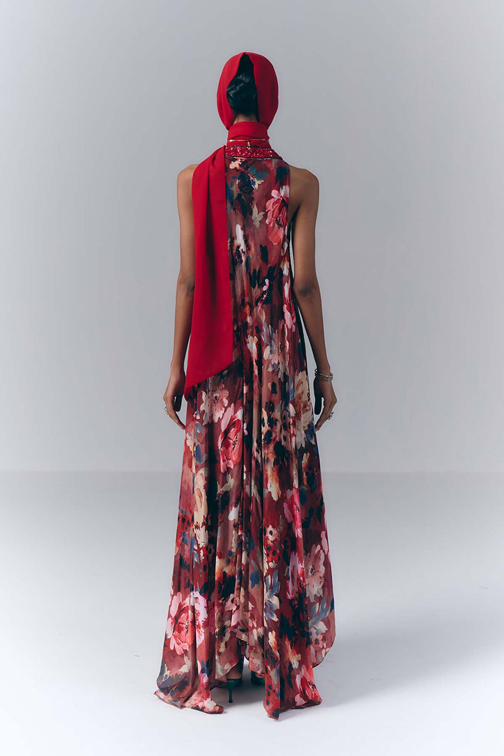 Bloom Printed Long Dress|VARUN BAHL
