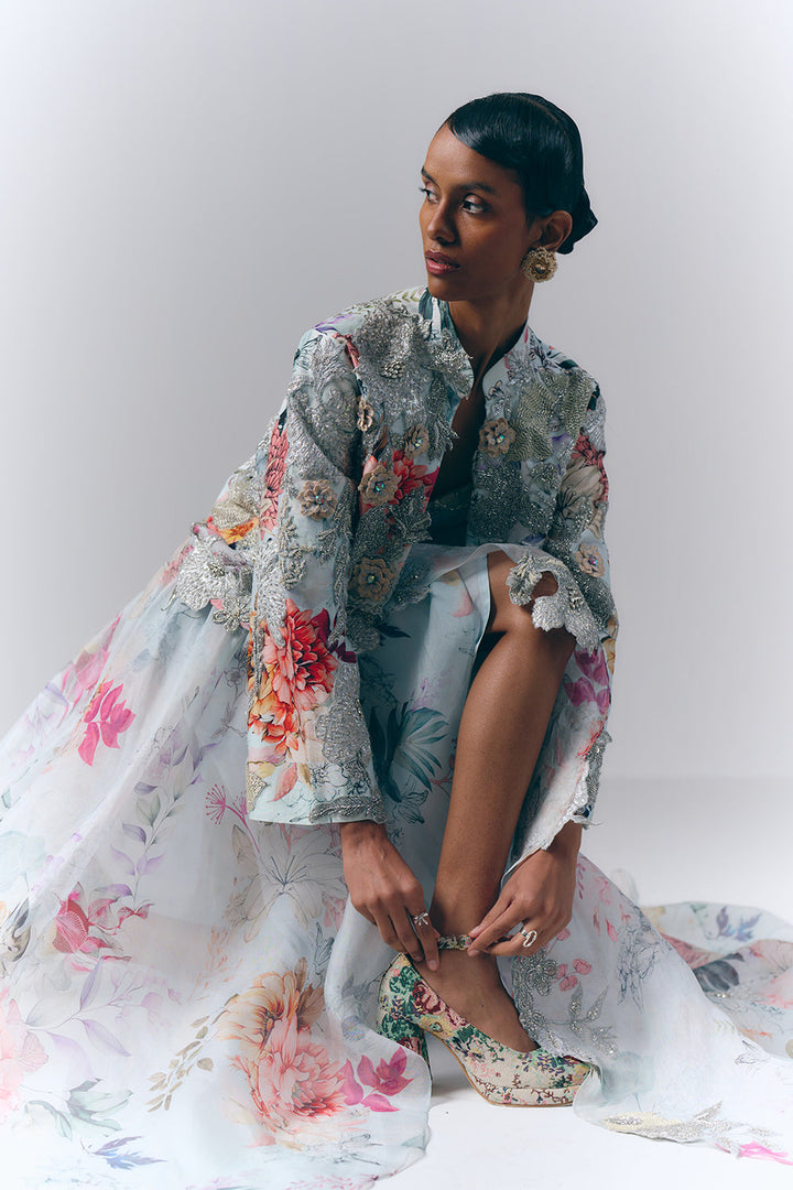 Celestial Bloom Jacket Set|VARUN BAHL