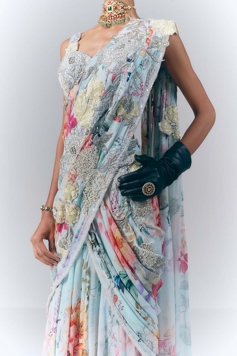 Celestial Draped Saree|VARUN BAHL