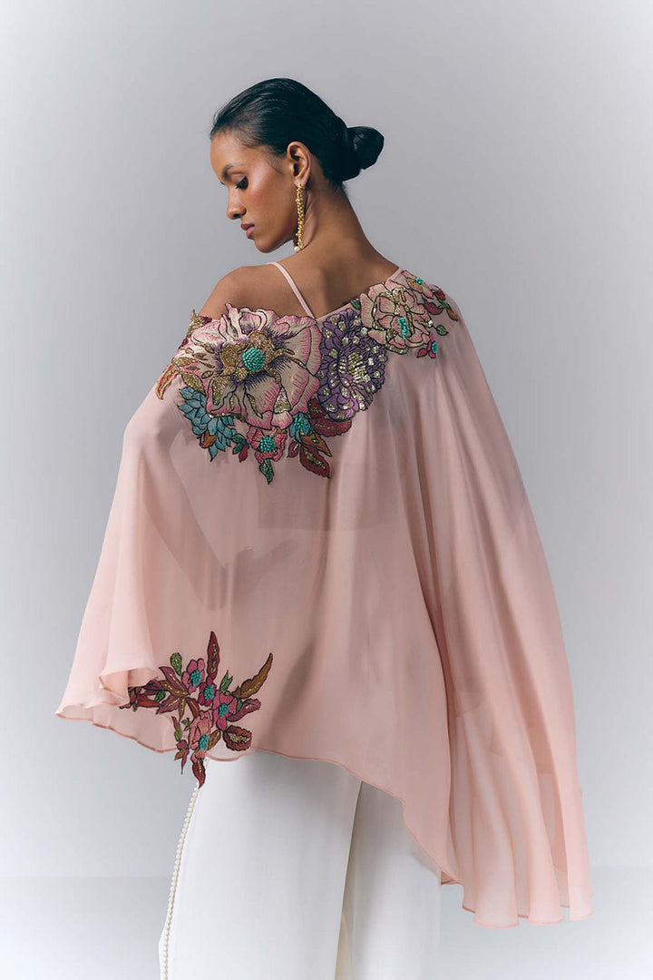 Peach Petal Kaftan Set|VARUN BAHL