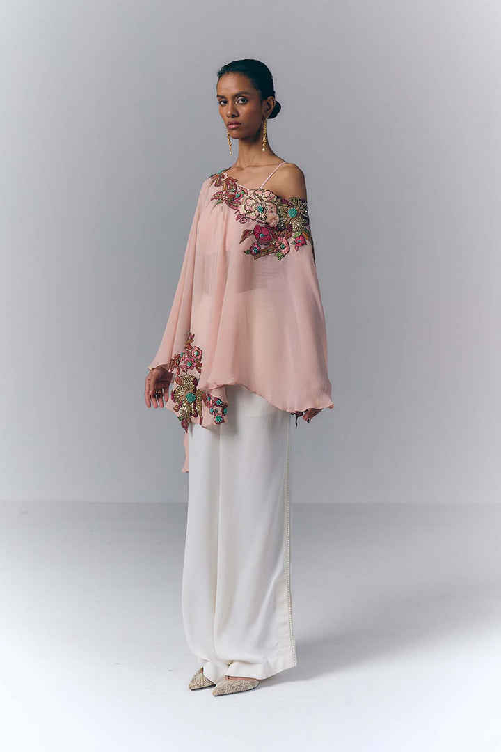 Peach Petal Kaftan Set|VARUN BAHL