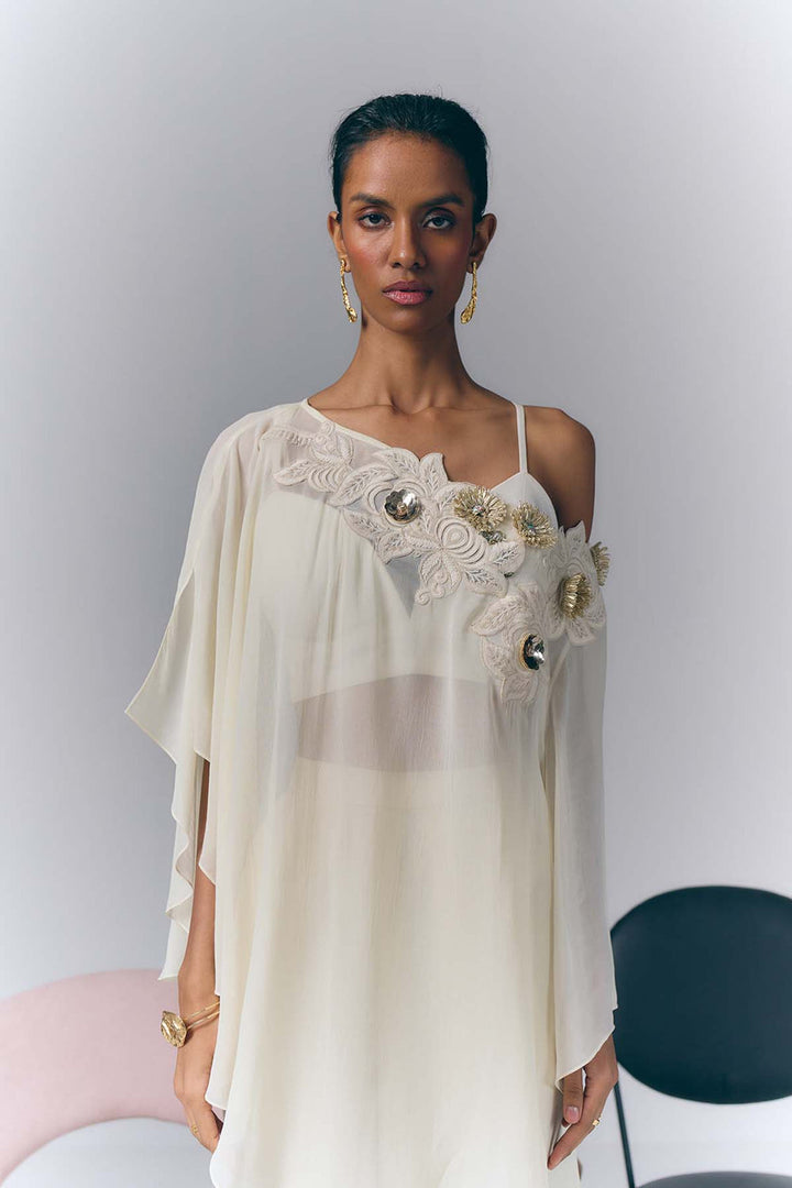 Ivory Embellished Co-ord Set|VARUN BAHL