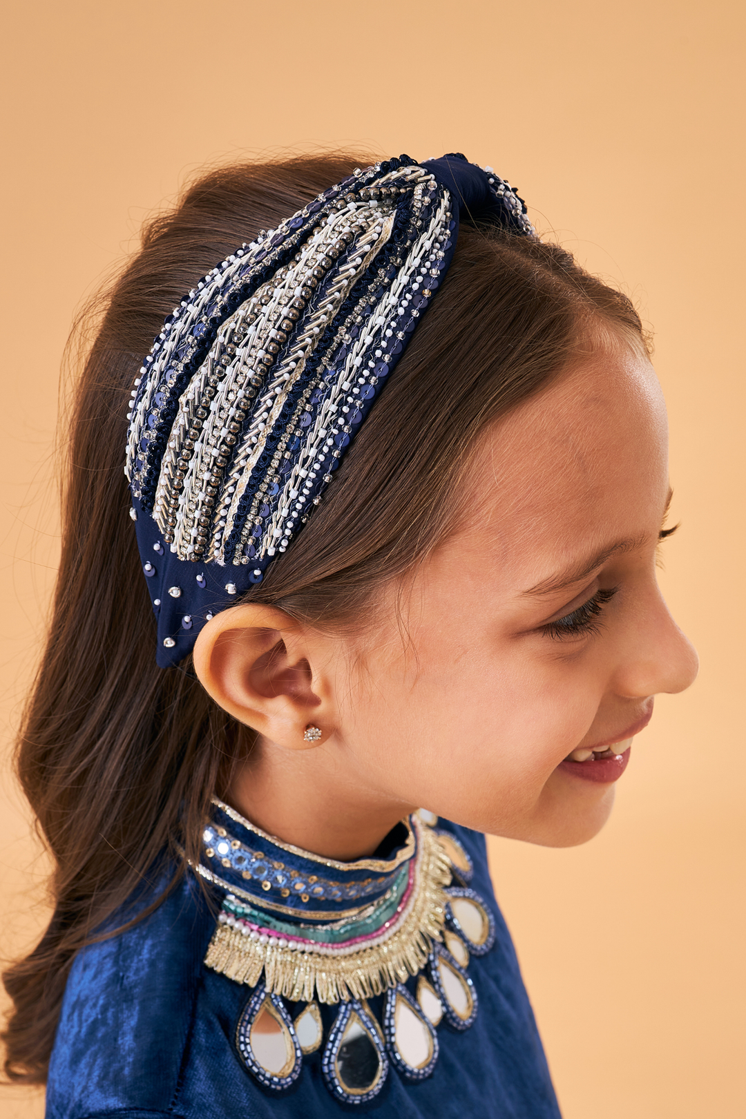 Taylor Navy Ladies Embellished Headband| Joey & Pooh