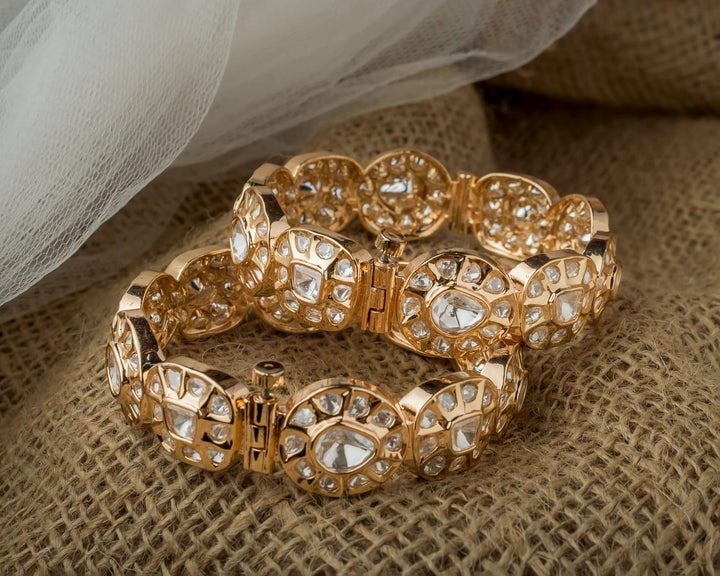 Rajvika Kundan Polki Bangles|Vivinia by Vidhi Mehra