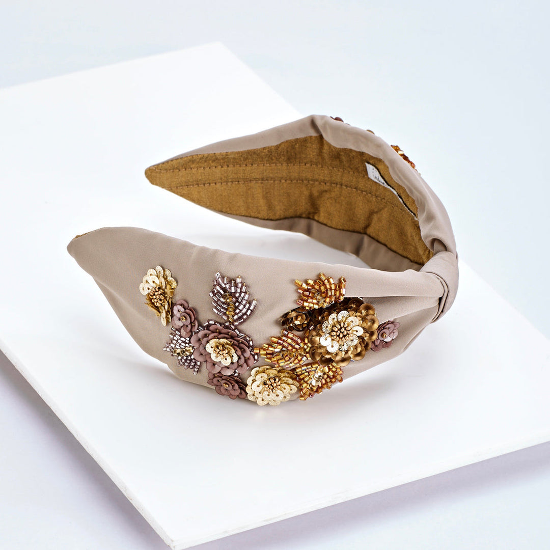 Kendall Nude Hand Embellished Headband| Joey & Pooh