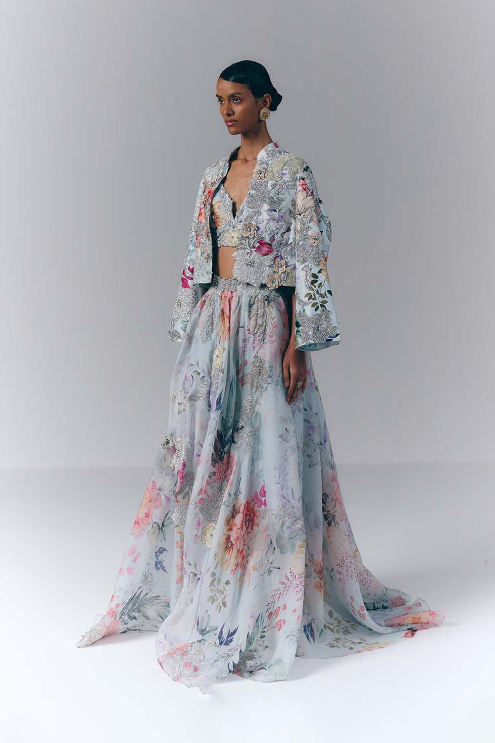 Celestial Bloom Jacket Set|VARUN BAHL