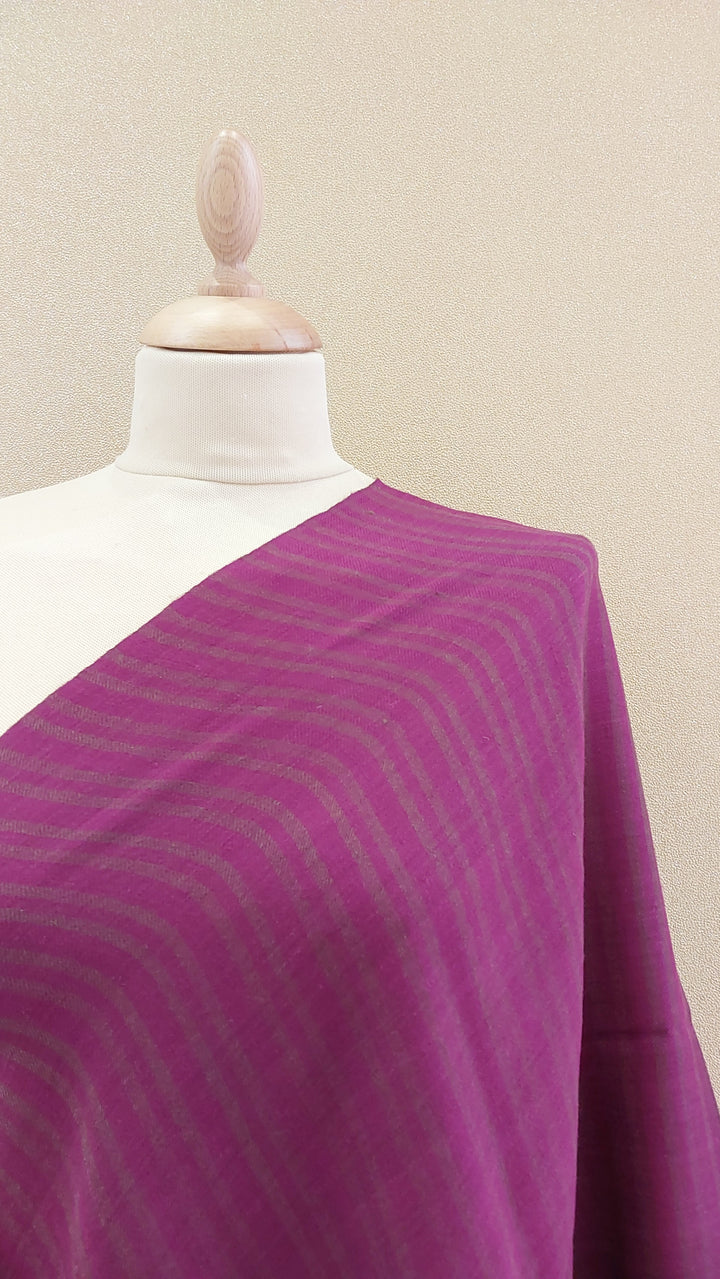 Magenta Pashmina Shawl with Kaani Border|AAMIR