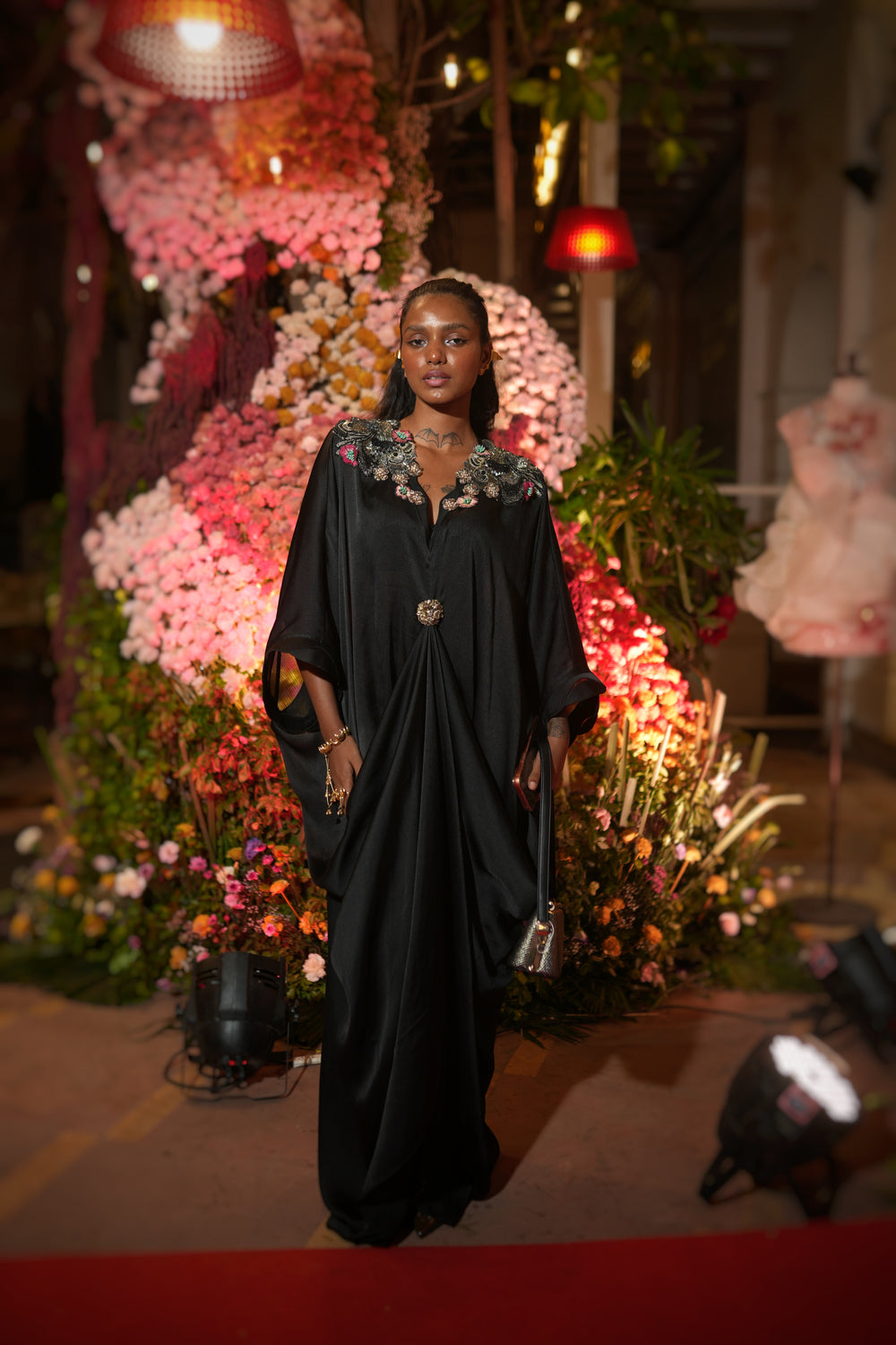 Black Draped Kaftan |VARUN BAHL