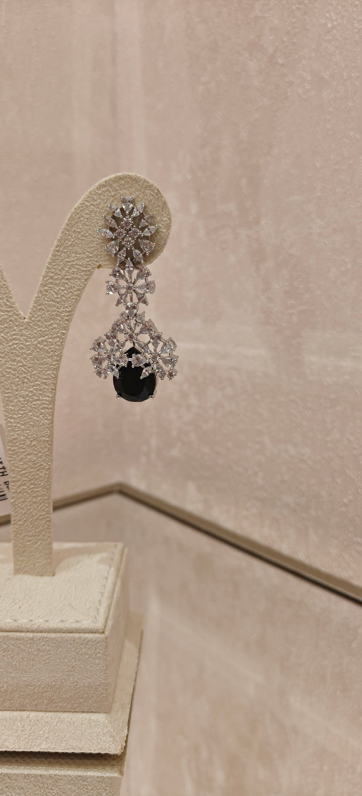 Radiant Pear-Cut Crystal Cascade Earrings|Inaayat By Divya Taimni