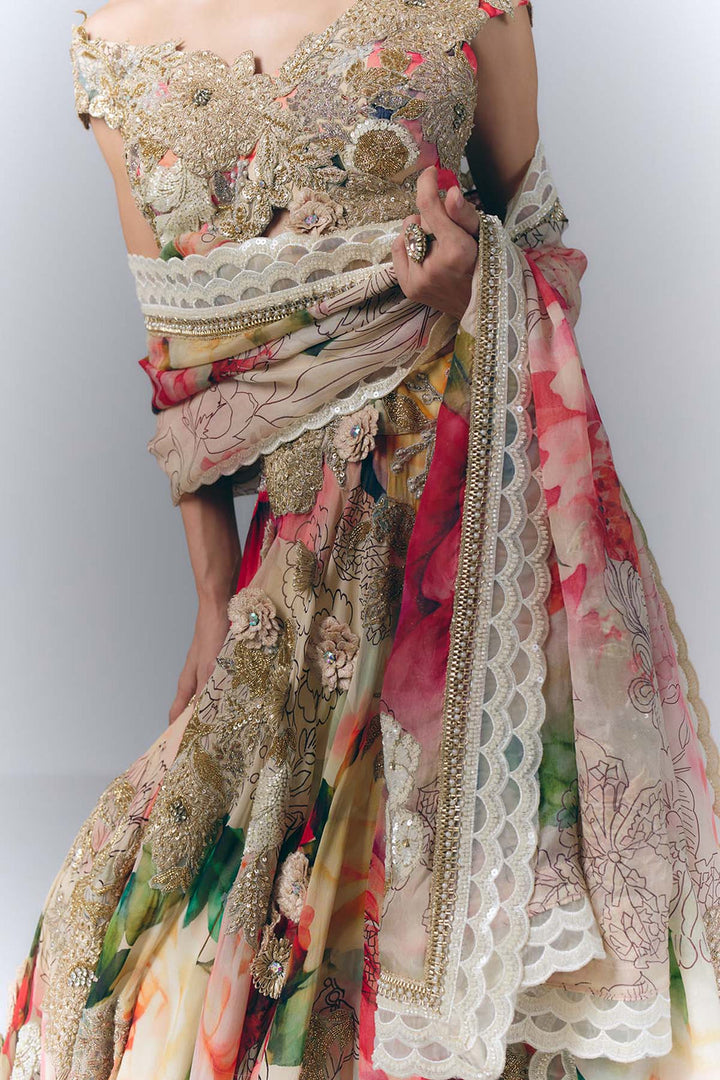 Multicolored Lehenga Set|VARUN BAHL