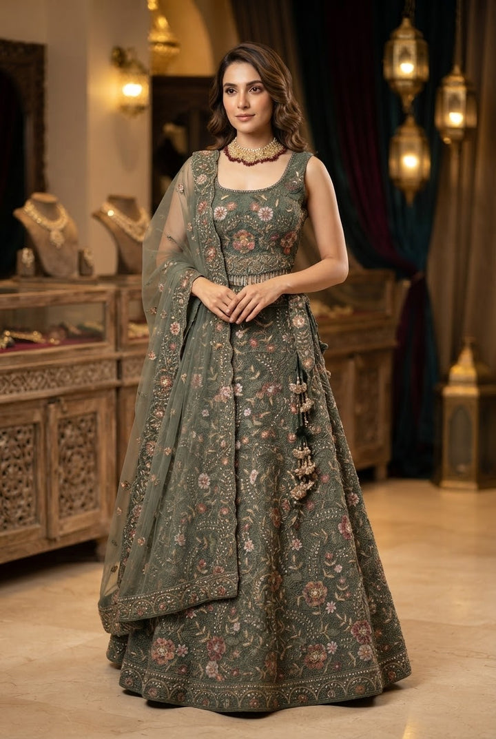 Amani Floral Lehenga | Inaayat by Divya Taimni