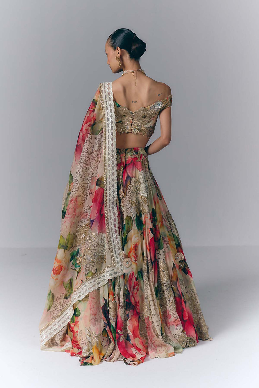 Multicolored Lehenga Set|VARUN BAHL