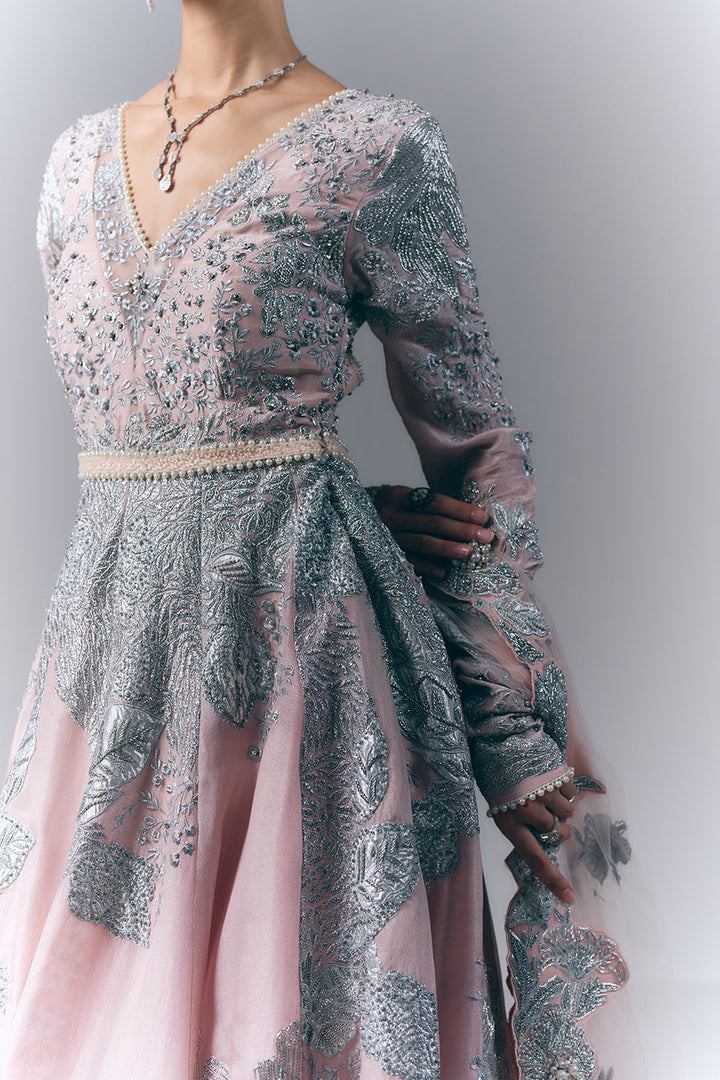 Pink Garden Anarkali Set|VARUN BAHL