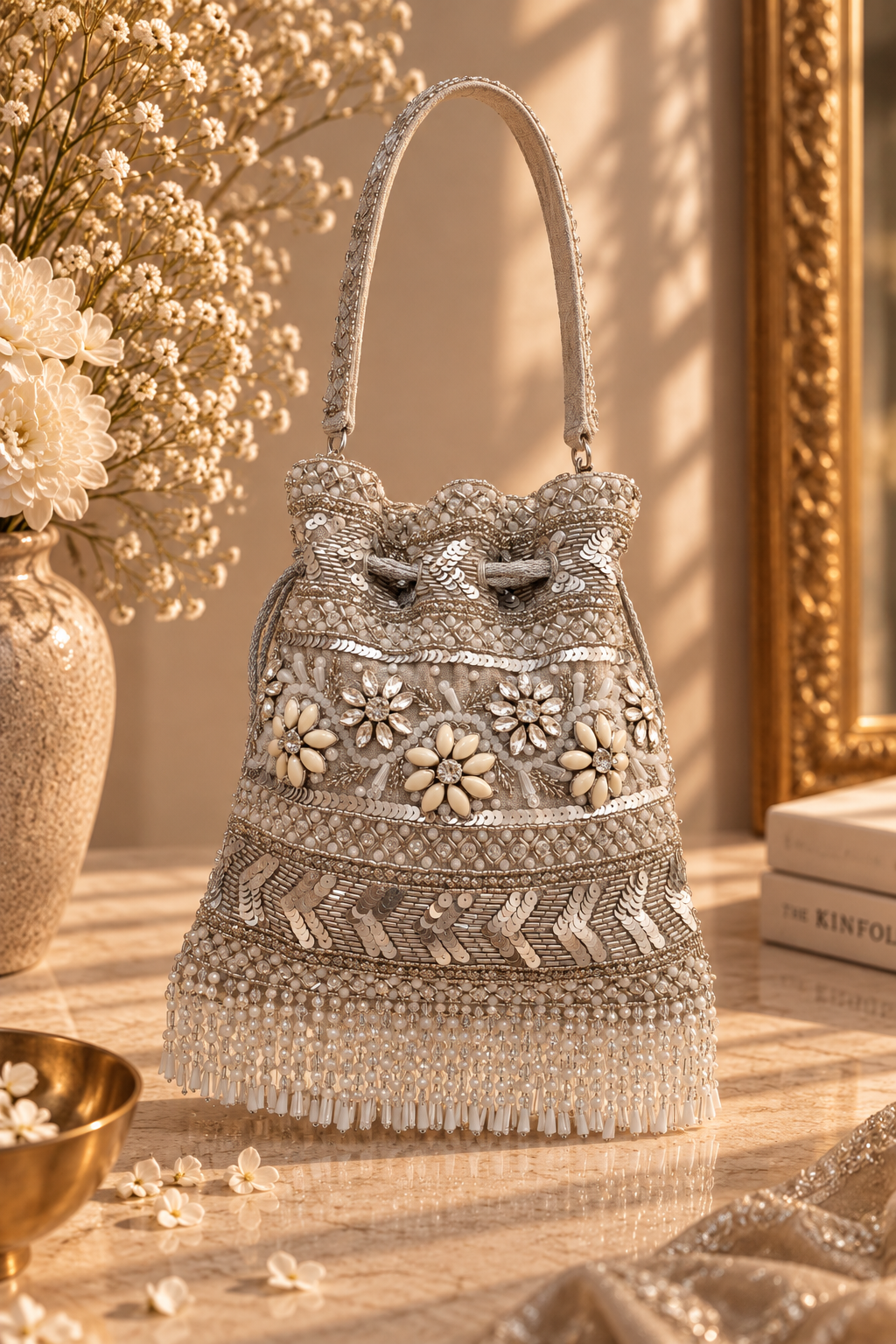 Handcrafted Embellished Potli Bag| Al Falah